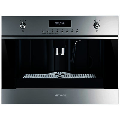 Smeg CMS645X Classic Built-In Coffee Machine, Stainless Steel Smeg CMS645X Classic Built-In Coffee Machine, Stainless Steel
